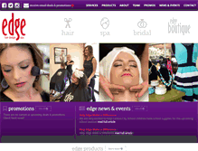 Tablet Screenshot of edgehairdesign.com
